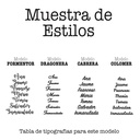 Nombre madera Grande (hasta 60x30)