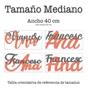 Nombre madera mediano (hasta 40x20)