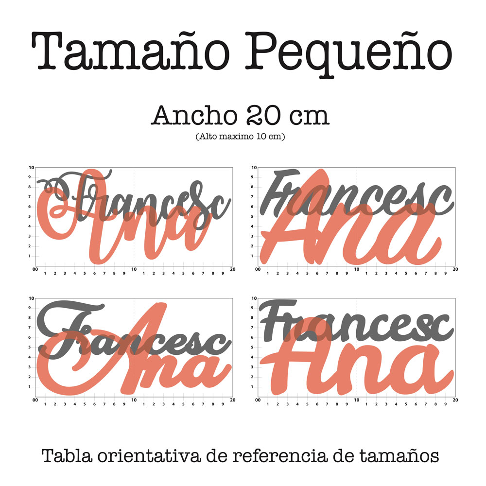 Nombre madera pequeño (hasta 20x10)