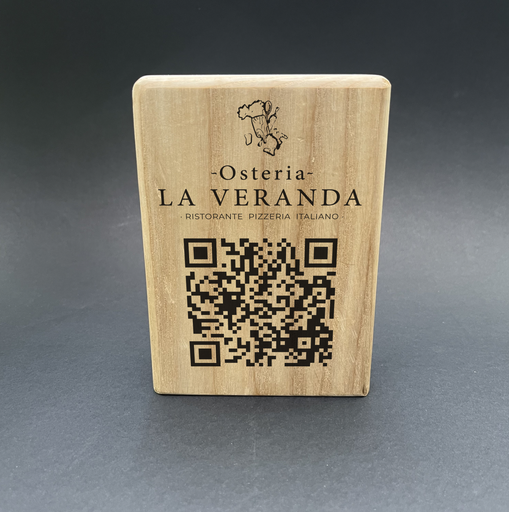 Totem macizo madera (QR)